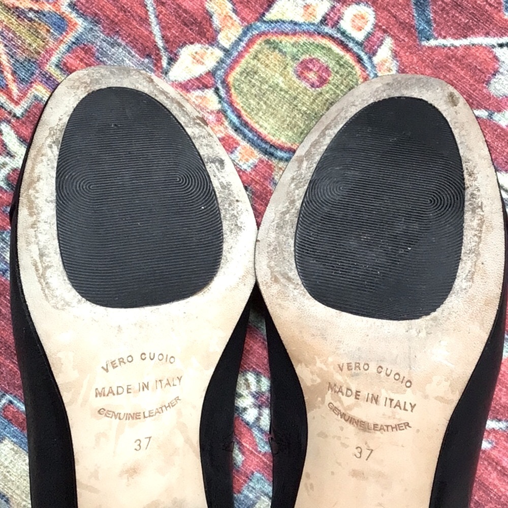 Anyi Lu Navy Leather Pumps Handmade in Italy 🇮🇹 Sz.7 - Picture 4 of 10